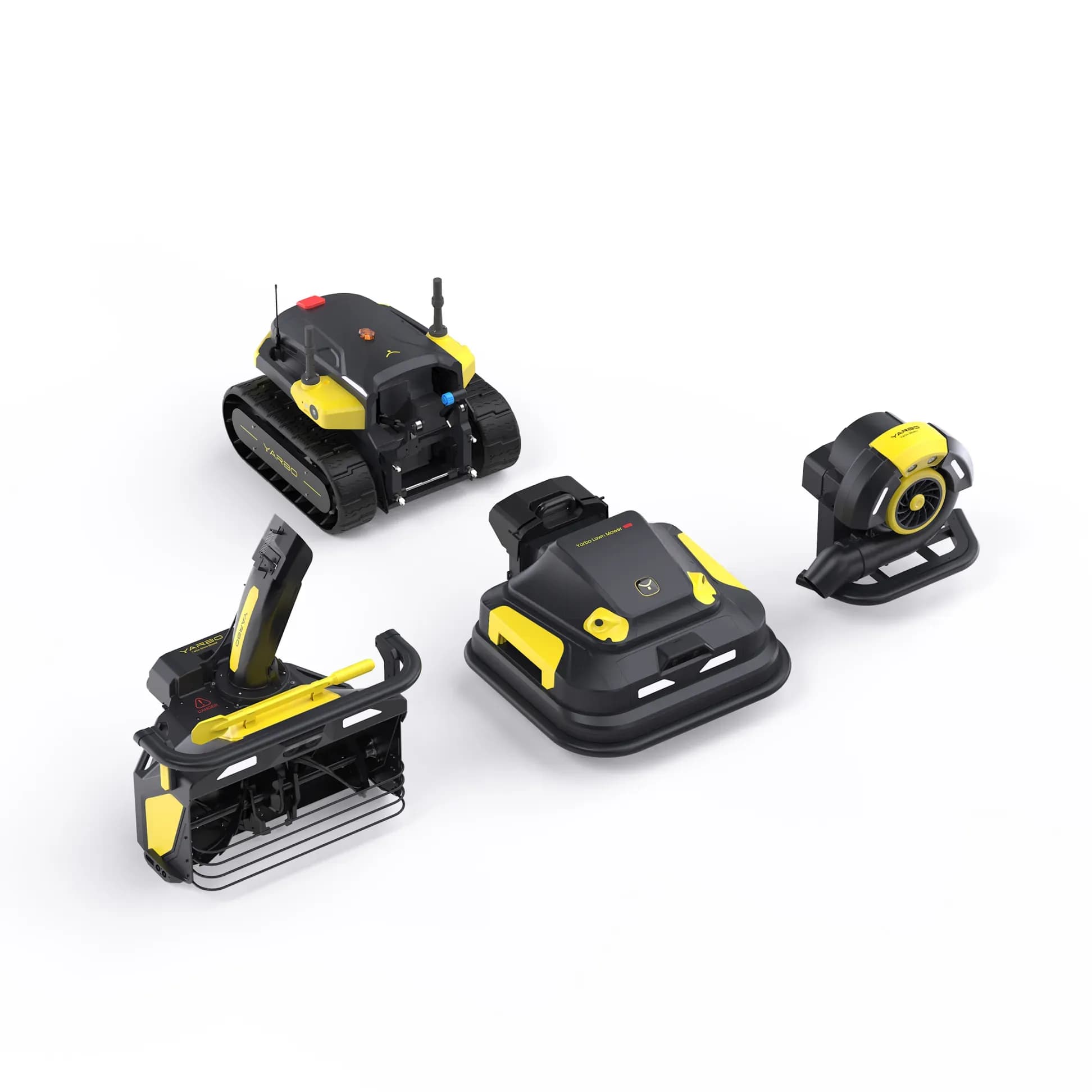 Yarbo Core + M1 PRO zāles pļaušanas modulis + S1 sniega pūšanas modulis + B1 lapu pūšanas modulis – KOMPLEKTS